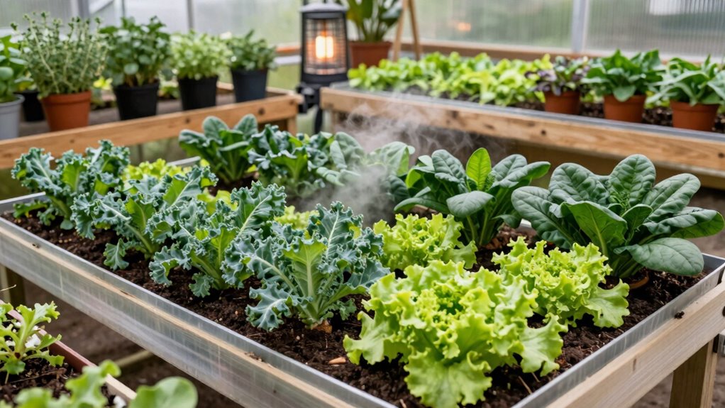 winter greenhouse crop care