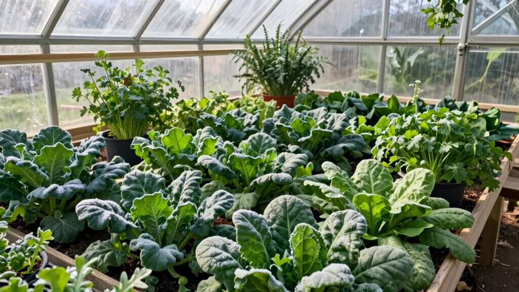 winter greenhouse crop management