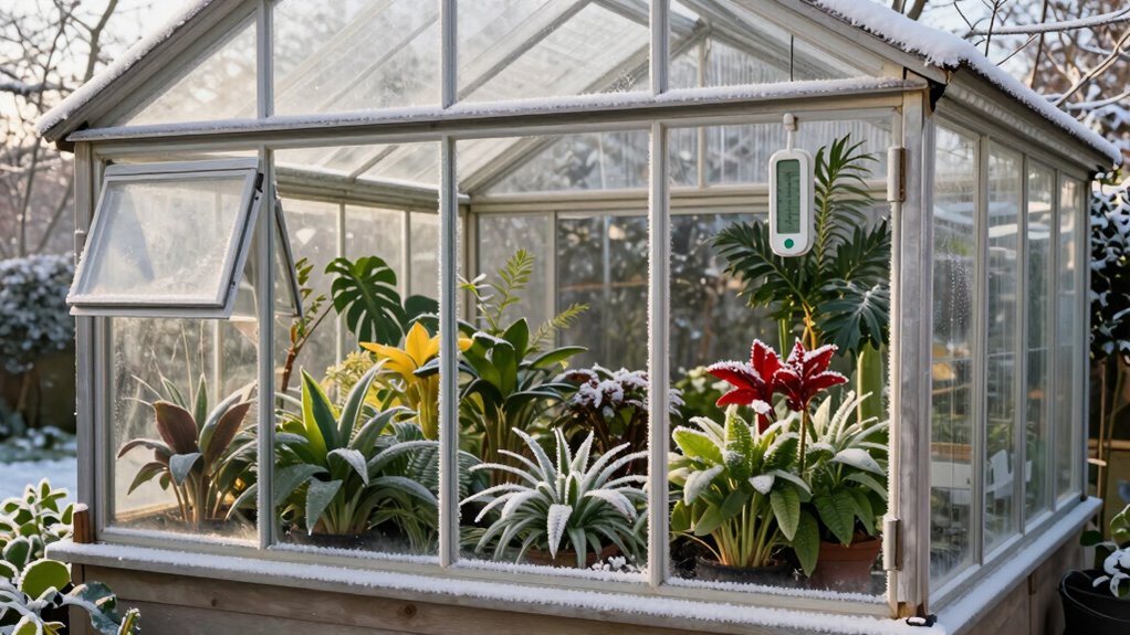 winter greenhouse ventilation management