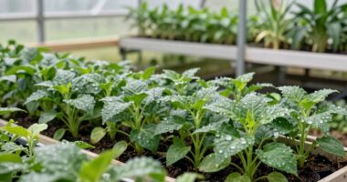 balanced greenhouse plant growth