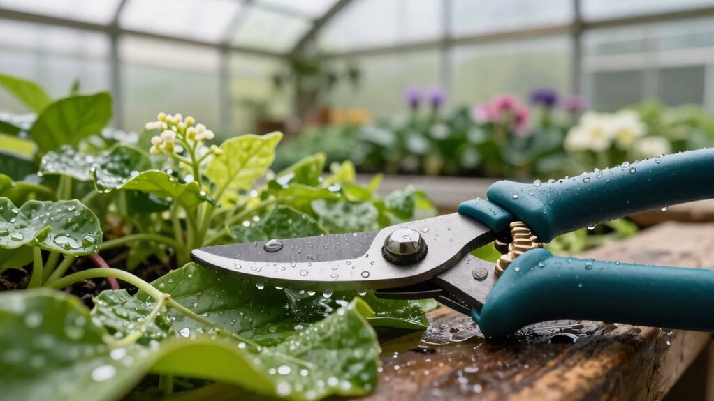 clean tools prevent plant disease