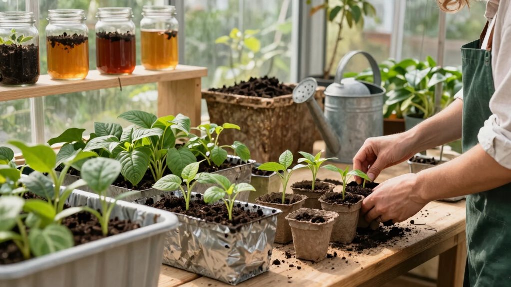 composting and rainwater harvesting