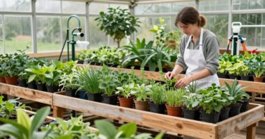 consistent greenhouse maintenance routine