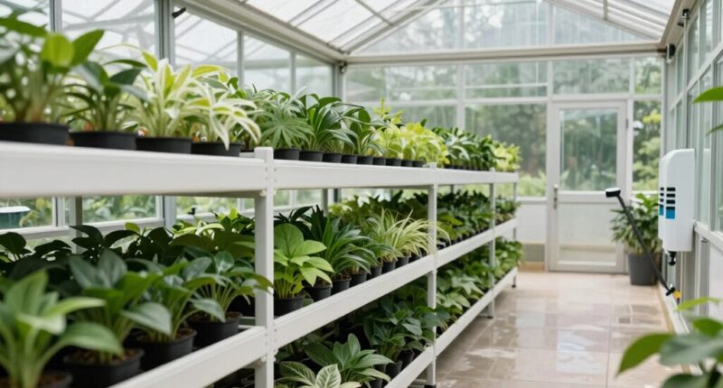 easy to clean greenhouse design