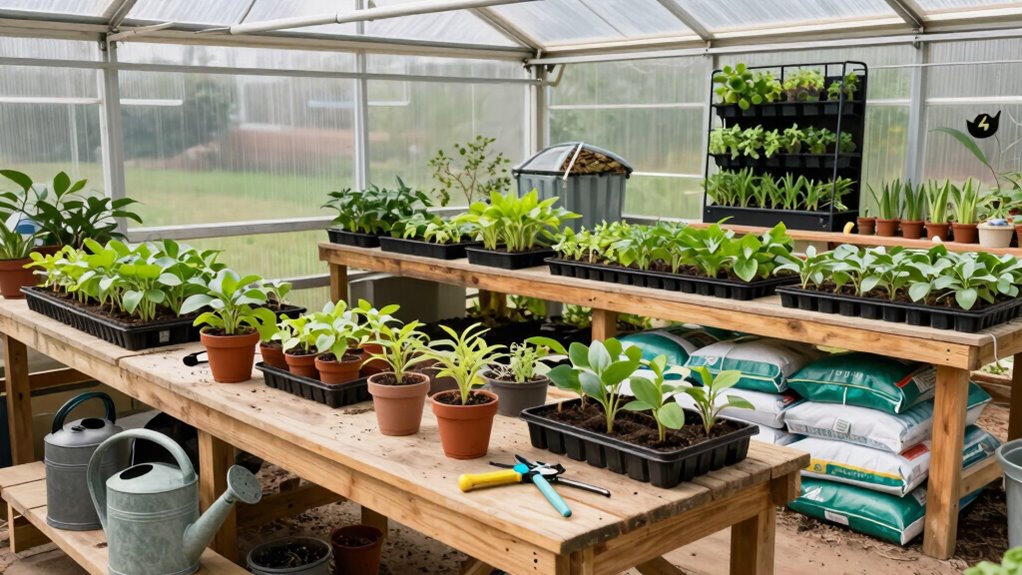 efficient organized greenhouse layout