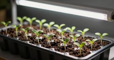enhanced light for seedlings