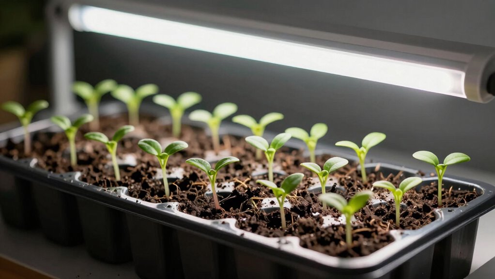 enhanced light for seedlings