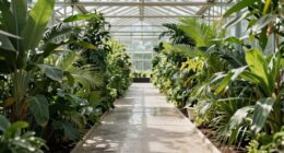 greenhouse appears larger with aisle rule