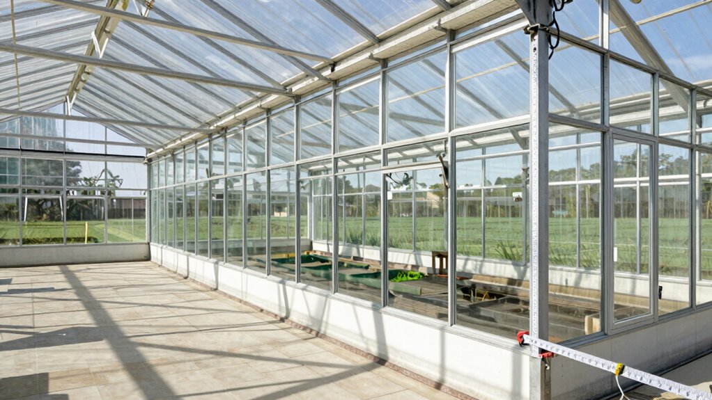 greenhouse measurements optimize plant layout