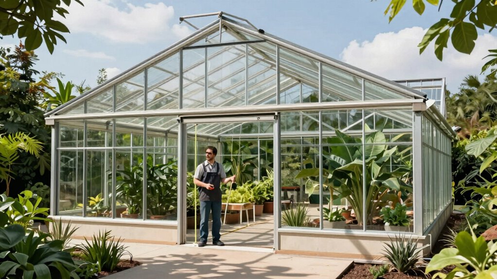 greenhouse width influences structure