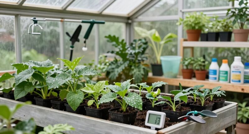 mid season greenhouse inspection