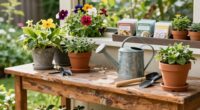 optimized potting bench setup