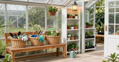 organized greenhouse entry design