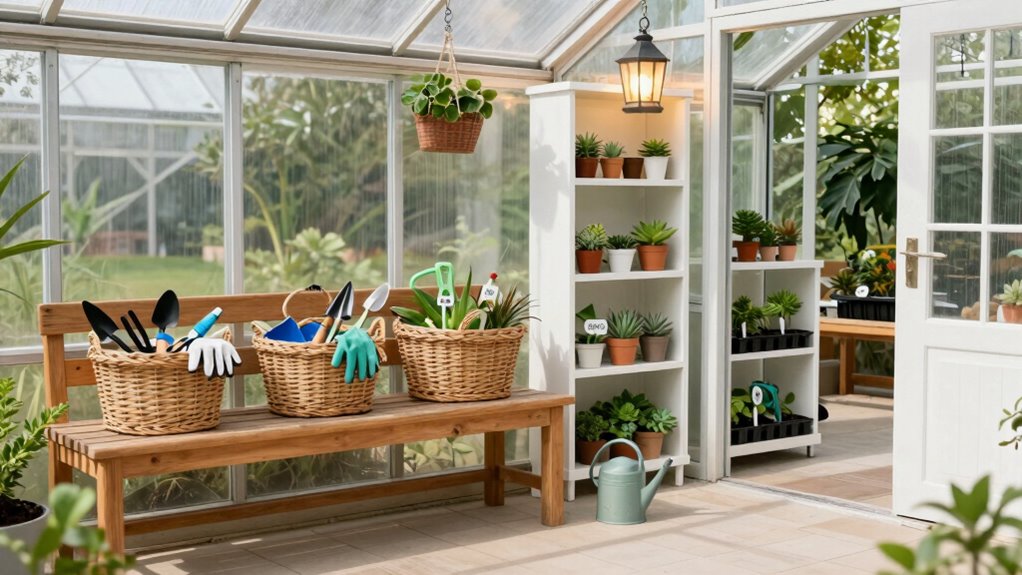 organized greenhouse entry design