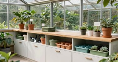 organized greenhouse storage solutions