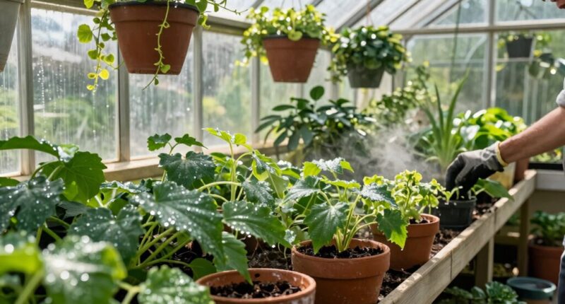 overwatering summer greenhouse