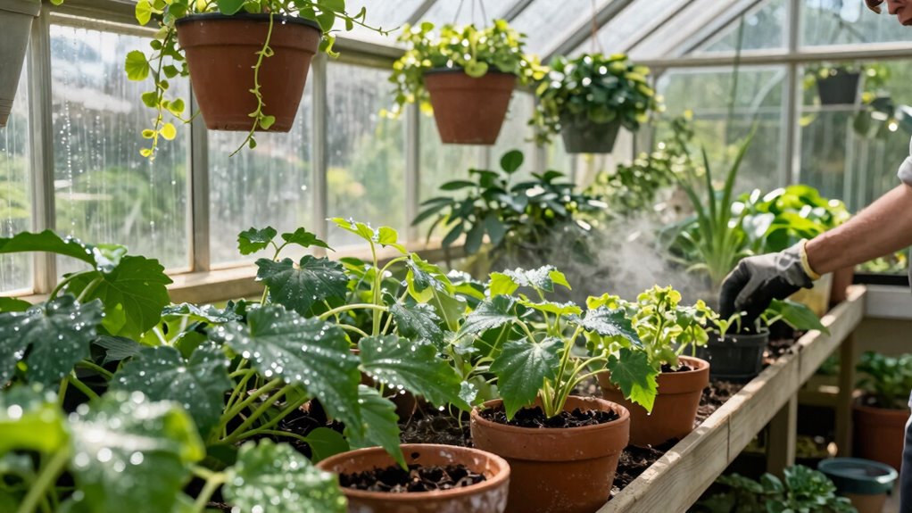 overwatering summer greenhouse