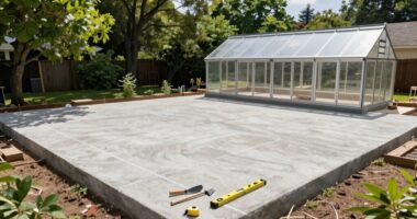plan greenhouse foundation first