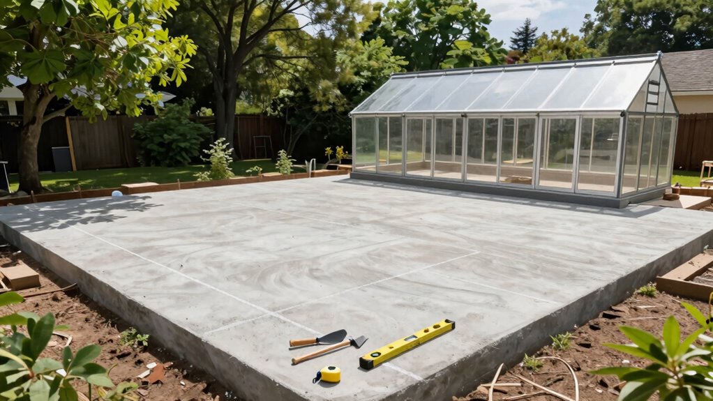 plan greenhouse foundation first
