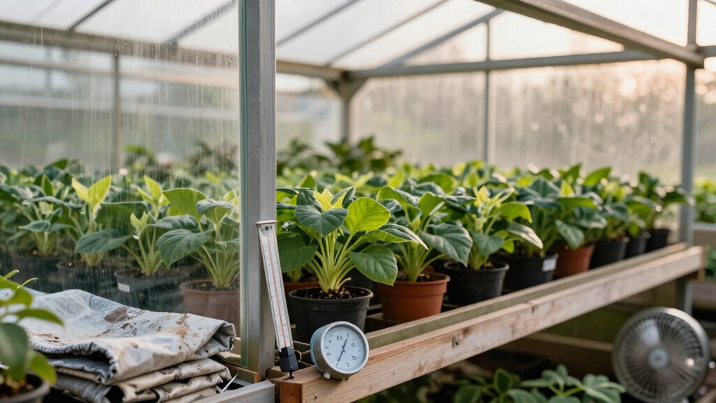 prepare greenhouse for cold