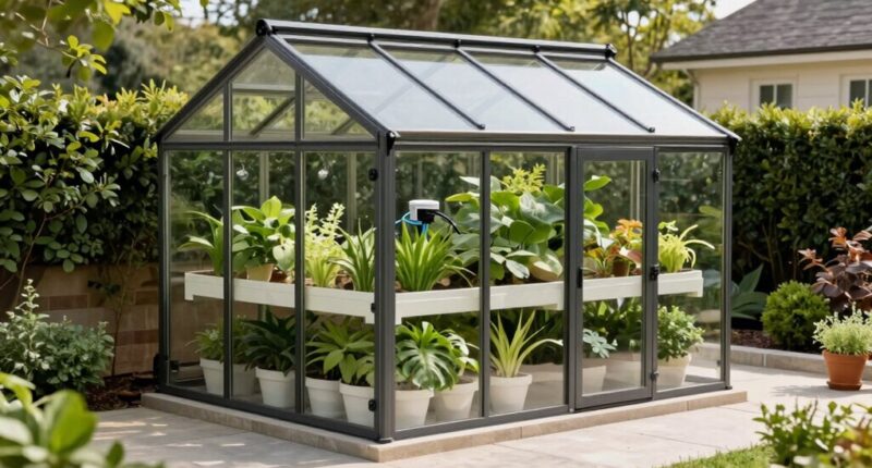professional backyard greenhouse upgrade