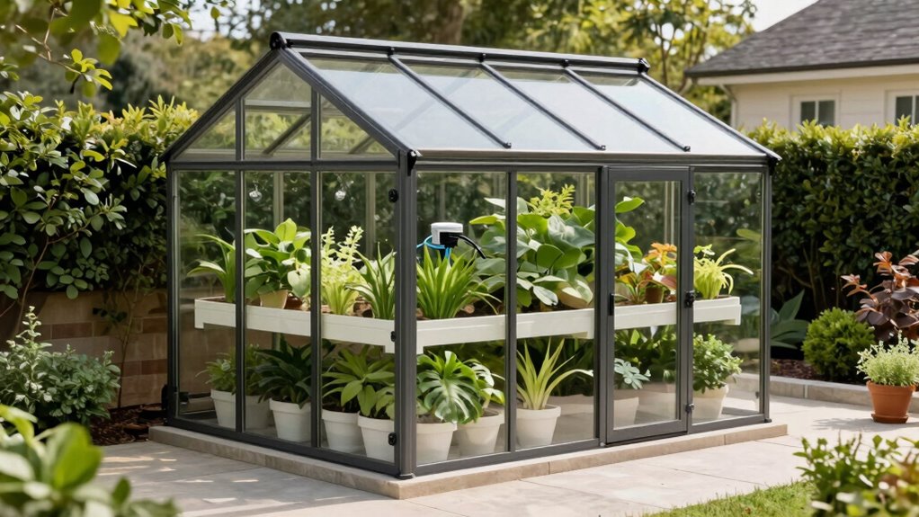 professional backyard greenhouse upgrade