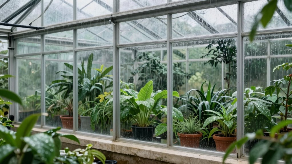 rainwater impacts greenhouse experience