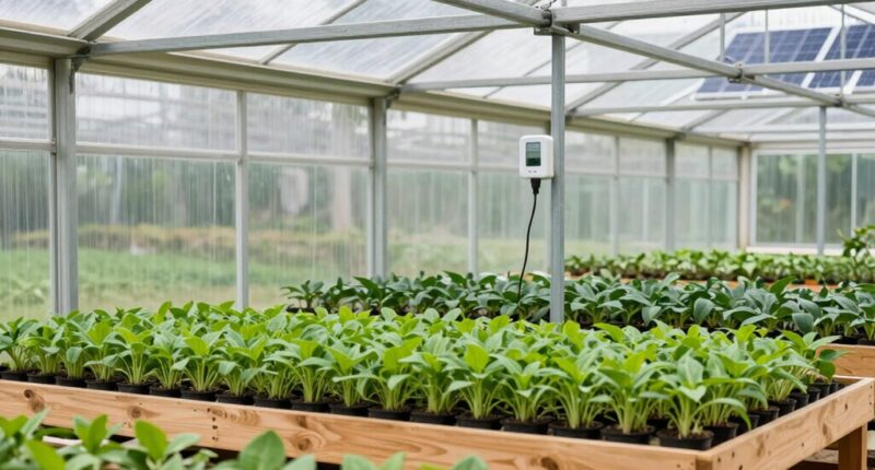 simple greenhouse technology setup