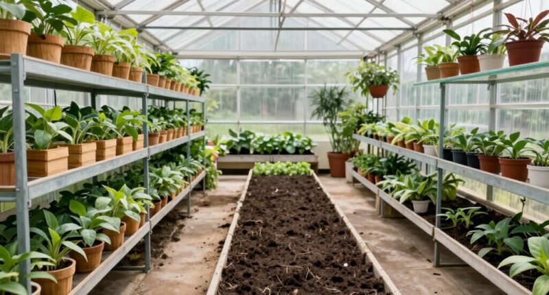 simultaneous greenhouse setup
