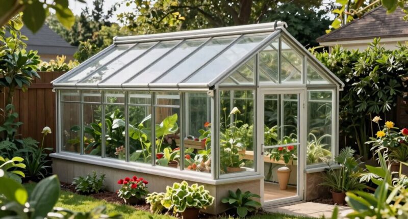small yard greenhouse planning