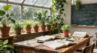 transforming greenhouse into classroom