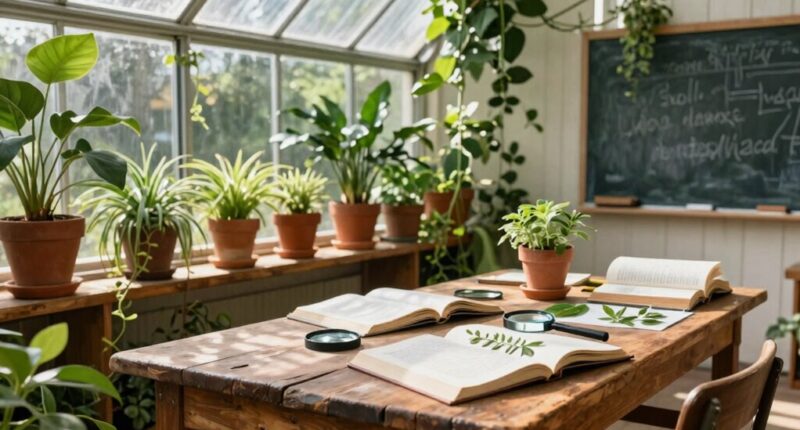 transforming greenhouse into classroom