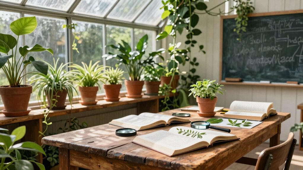transforming greenhouse into classroom