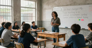 A job that changed me: I was teaching in a juvenile detention centre when a repeat offender’s poetry moved me to tears