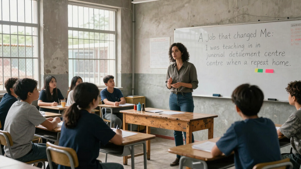 A job that changed me: I was teaching in a juvenile detention centre when a repeat offender’s poetry moved me to tears