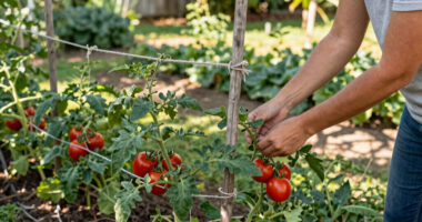 After Years of Cages, I Tried the Florida Weave Method for Trellising Tomatoes—and I’m Not Going Back