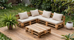An “Unusable and Overgrown” Yard Got a Dreamy Patio Redo with DIY Furniture