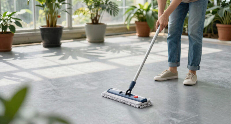 Help! Vinyl floor(?) needs cleaning