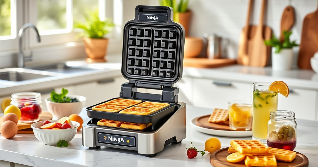 Master Perfect Summer Waffles with the Ninja Belgian Waffle Maker Pro