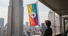 2 people climb to top of NYC's Empire State Building, fly banner