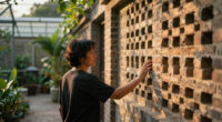 Perforated Brickwork Wraps Courtyard Home In India By Spacefiction Studio
