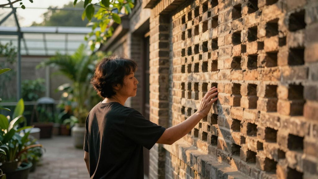 Perforated Brickwork Wraps Courtyard Home In India By Spacefiction Studio