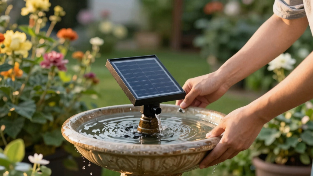 This $10 Solar Fountain Stops Mosquitoes Breeding in Bird Baths, Attracts Feathered Friends & Adds Soothing Sounds to Your Garden