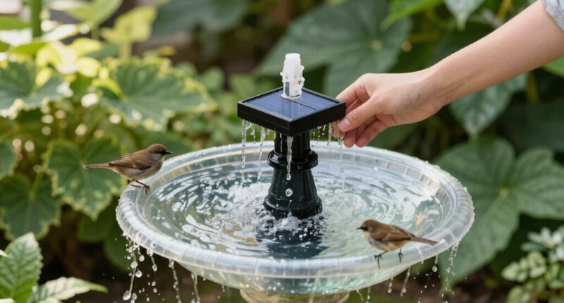 This $10 Solar Fountain Stops Mosquitoes Breeding In Bird Baths, Attracts Feathered Friends & Adds Soothing Sounds To Your Garden