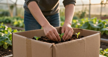 I'm Using Old Cardboard Boxes To Make Growing Vegetables So Much Easier This Heatwave Summer