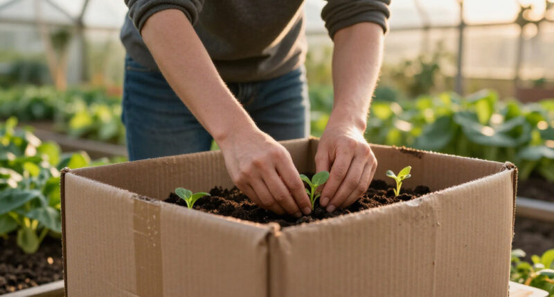 I'm Using Old Cardboard Boxes To Make Growing Vegetables So Much Easier This Heatwave Summer