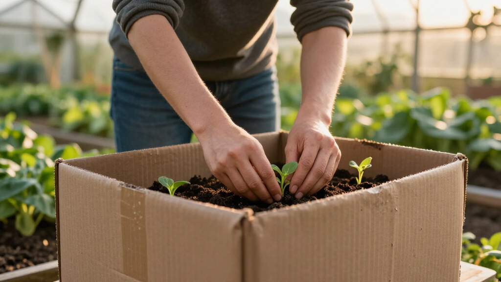 I'm Using Old Cardboard Boxes To Make Growing Vegetables So Much Easier This Heatwave Summer