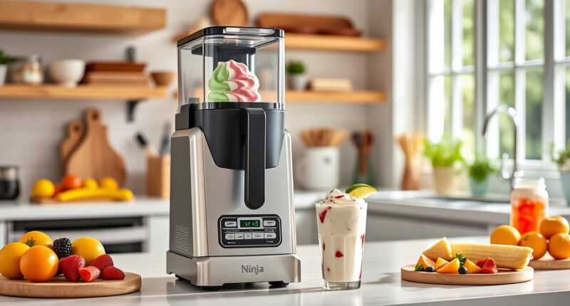 Cool Off This Summer with the Ninja NC701 CREAMi Swirl Ice Cream Maker