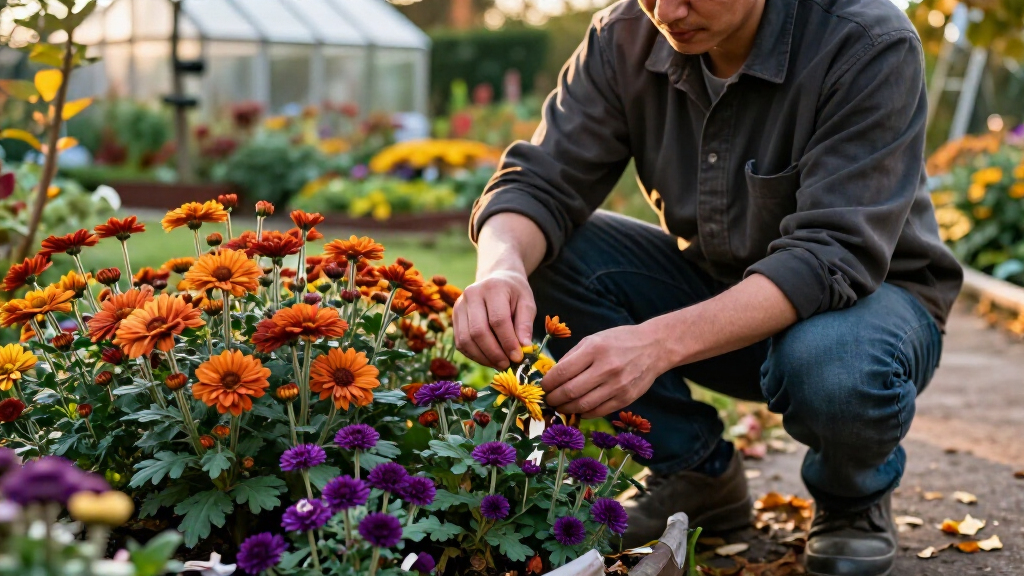 3 Things Your Chrysanthemums Need To Keep Blooming Through October For Longer-Lasting Fall Color