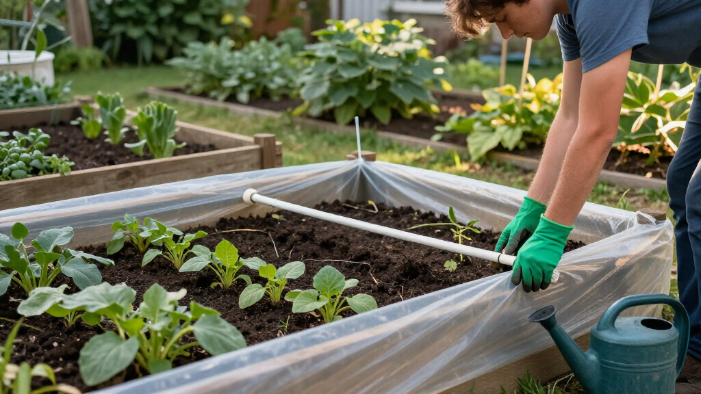 How To Build A PVC Hoop House For Raised Garden Beds